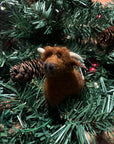Felt Highland Cow Ornament
