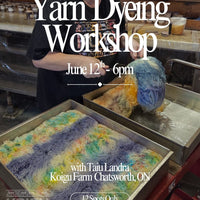 Yarn Dyeing Workshop - June 12th 6:00PM