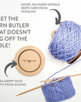 Yarn to Go Carousel - Wooden Yarn Butler