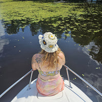 Floral Frills Bucket Hat CROCHET (Pattern) by Merike Hess
