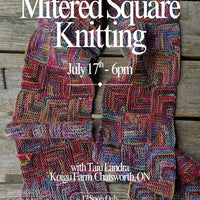 Mitered Square Knitting Workshop - July 17th 6:00PM