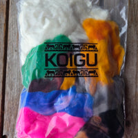 100% Merino wool roving - 100g mixed bag
