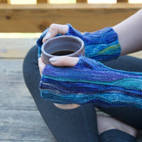 Snow Wave Designed by Angela Mühlpfordt Fingerless Gloves - Download