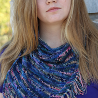Simple Eyelet Scarf