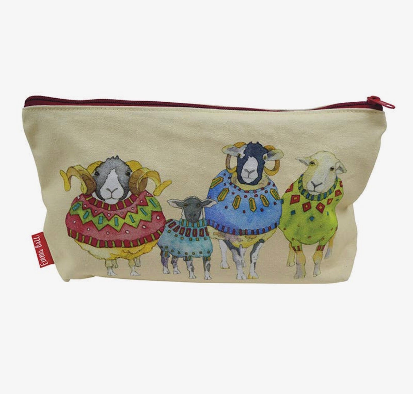 Sheep in Sweaters Zipped Pouch