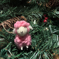 Mini Fluffy Sheep Ornament