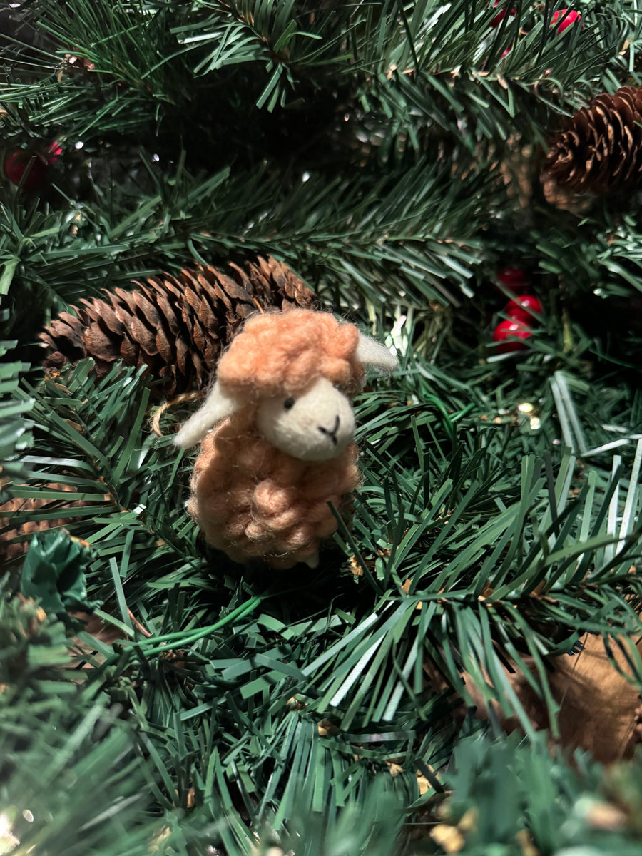 Mini Fluffy Sheep Ornament