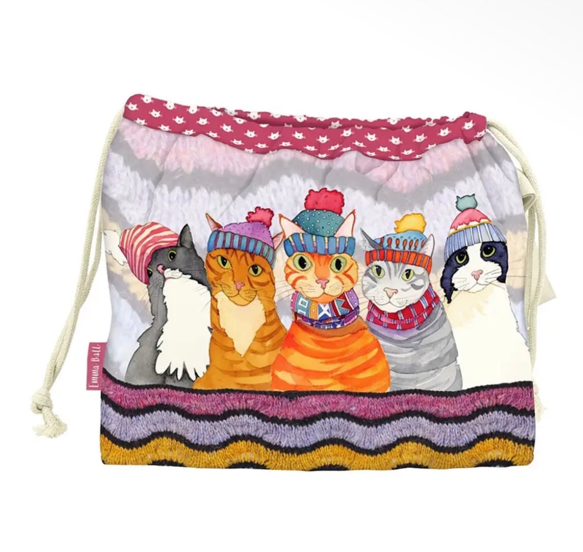 Cats in Hats Drawstring Bag DRAW33