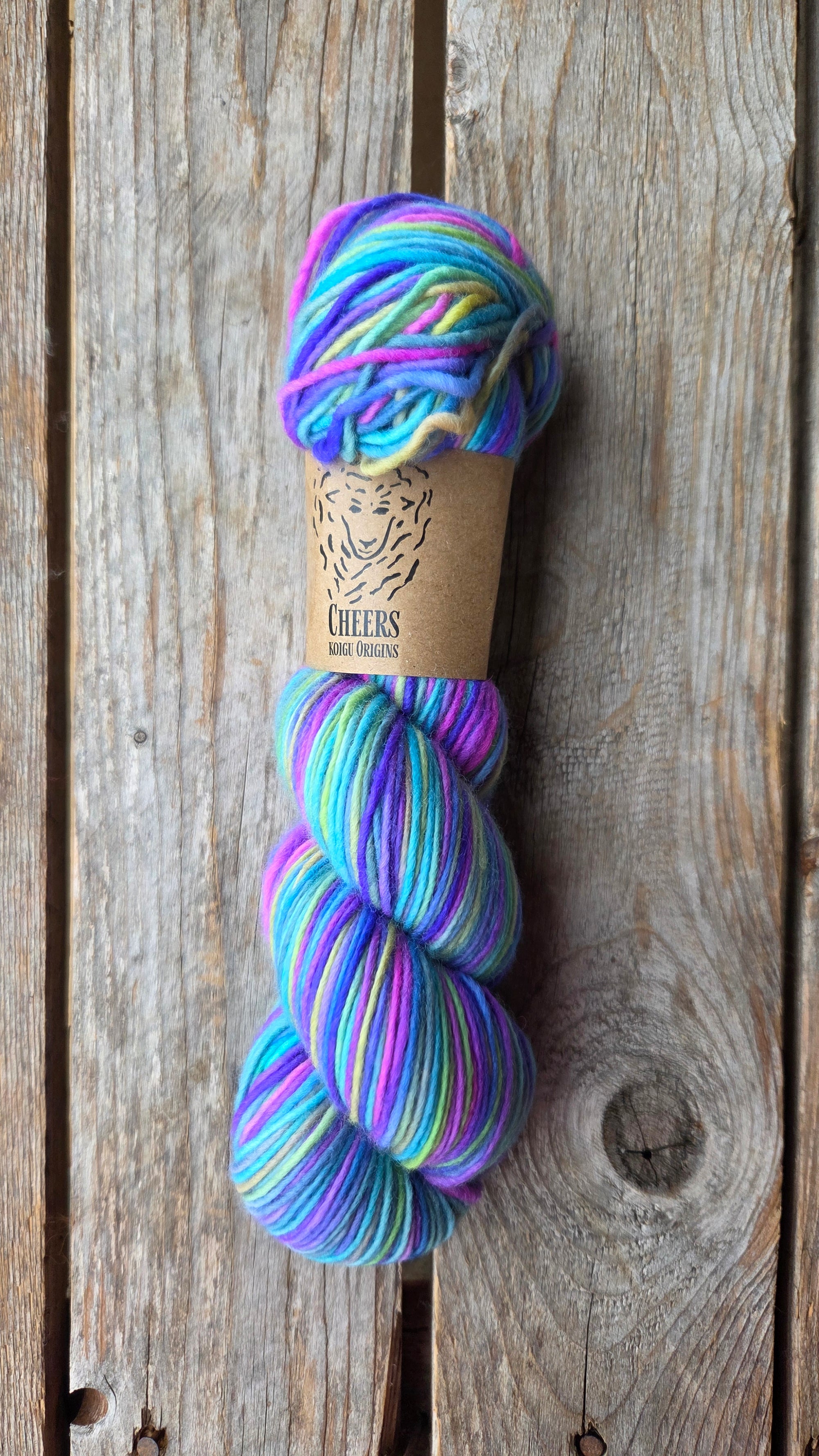 SINGLE Skeins - Cheers single Merino/ lincoln SALE