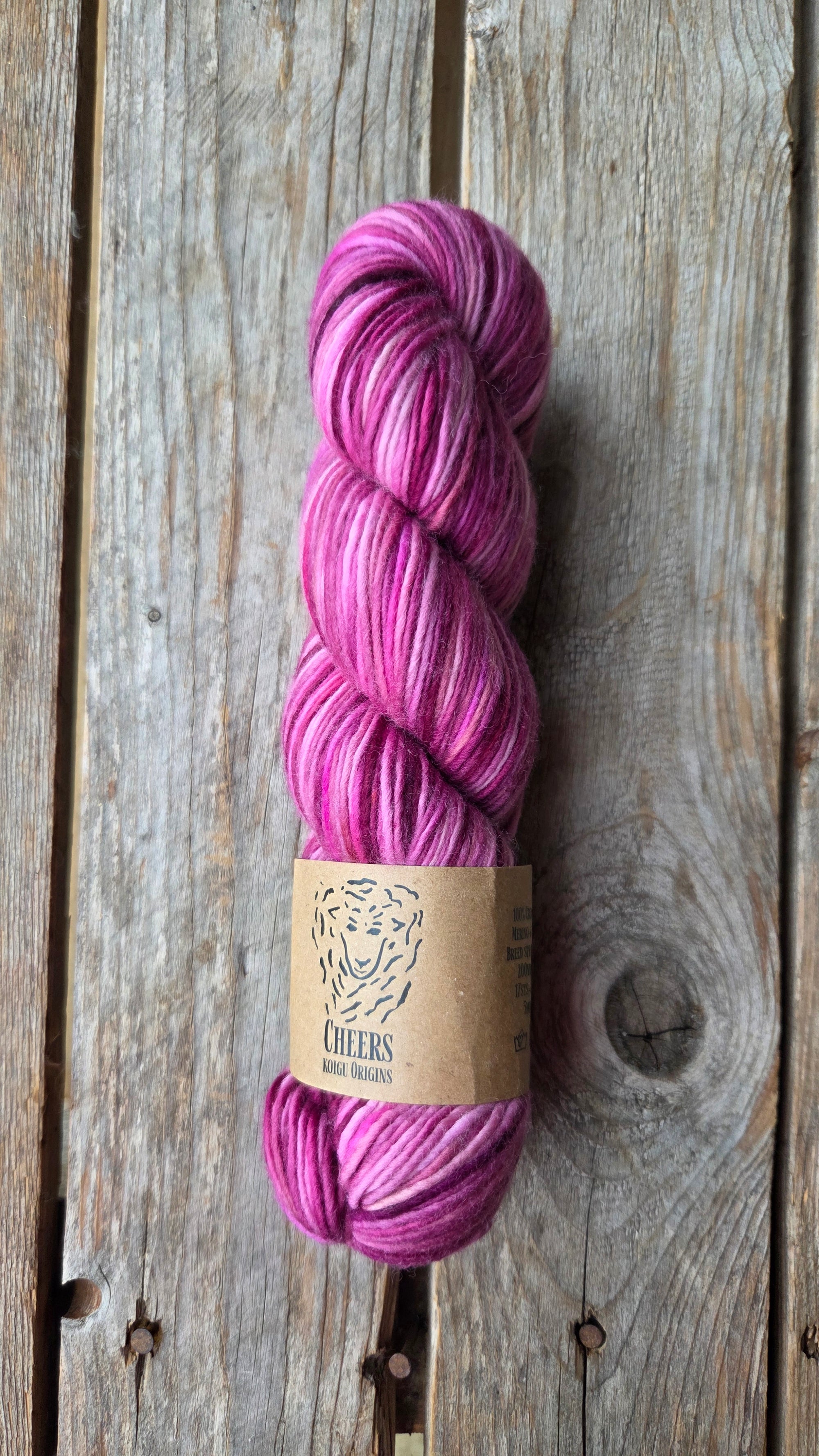 SINGLE Skeins - Cheers single Merino/ lincoln SALE