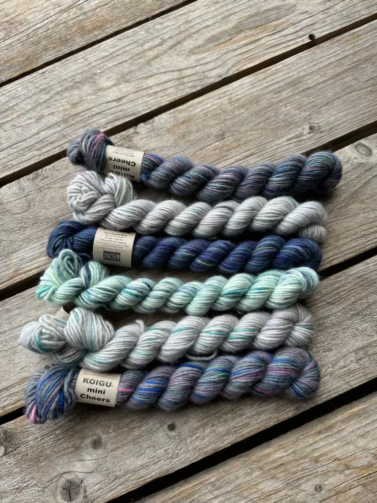 Cheers 6 mini skein pack (Lincoln Merino DK)