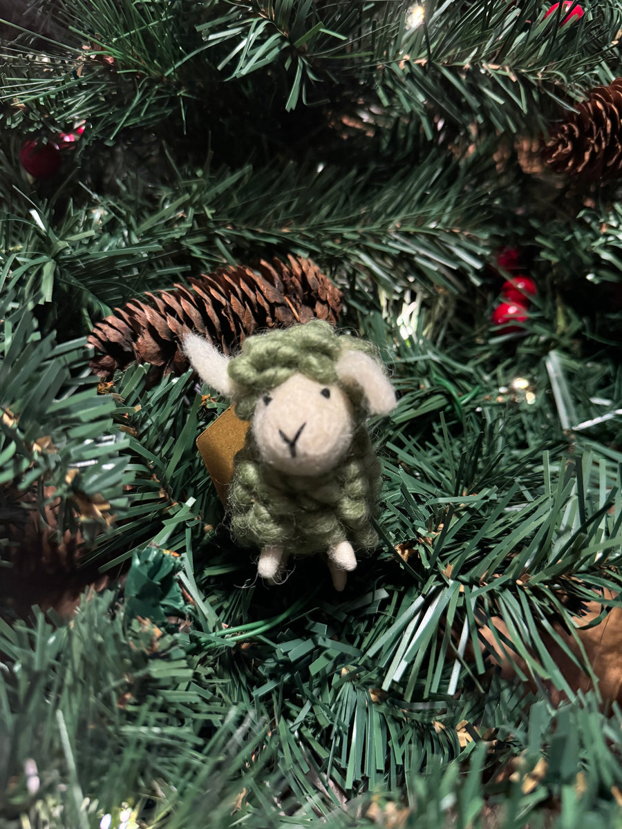 Mini Fluffy Sheep Ornament