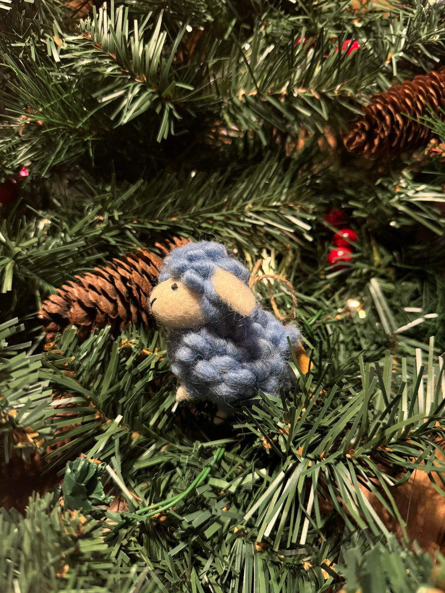 Mini Fluffy Sheep Ornament