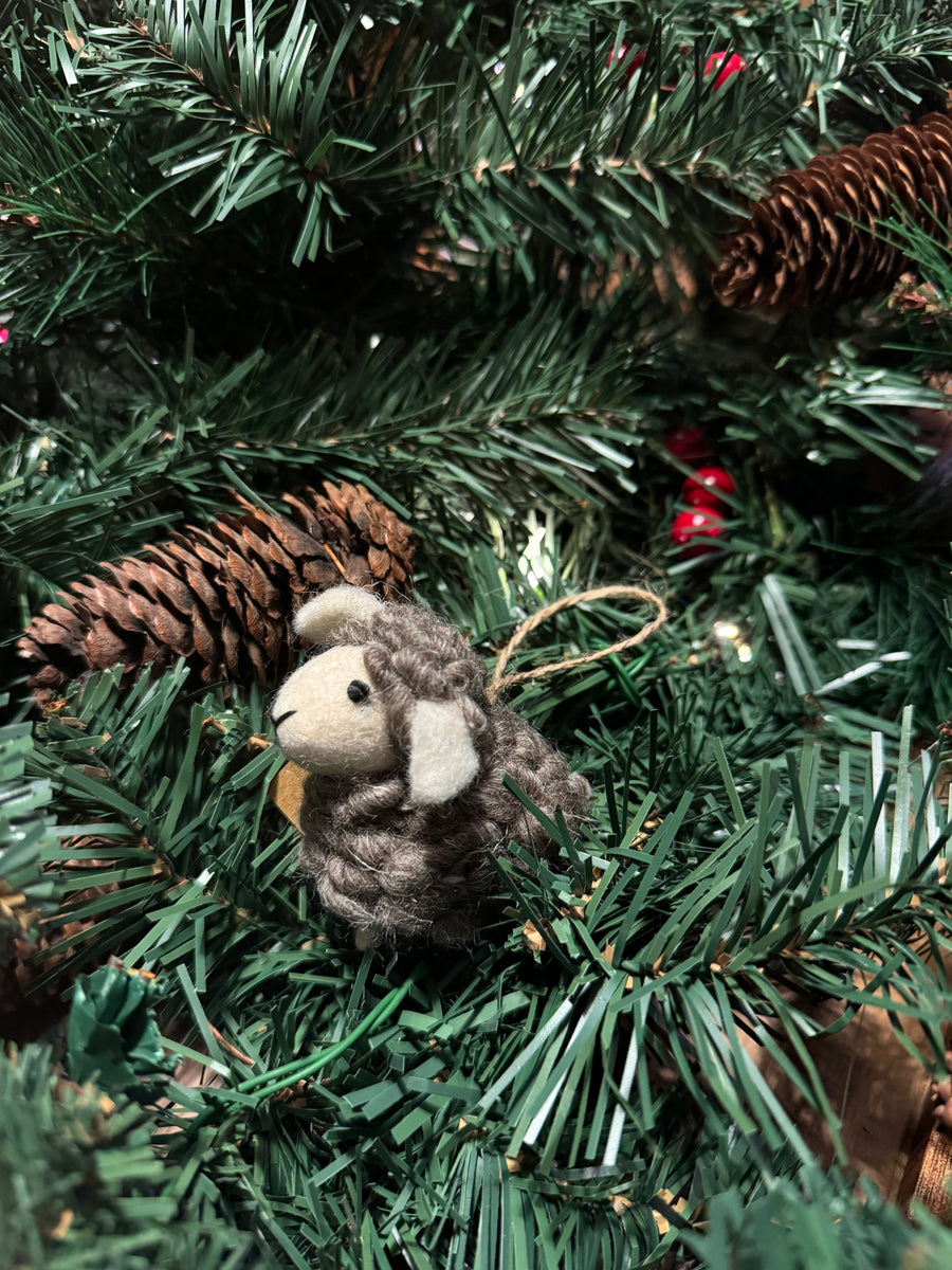 Mini Fluffy Sheep Ornament