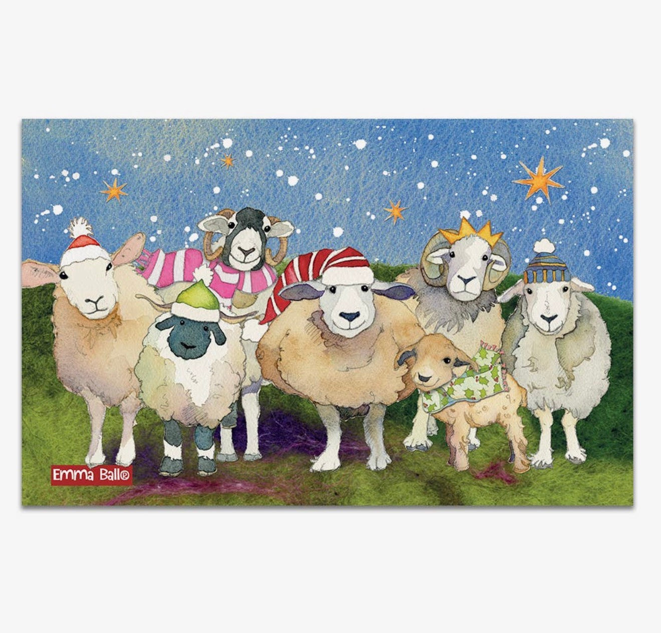 Christmas Sheep Tea Towel