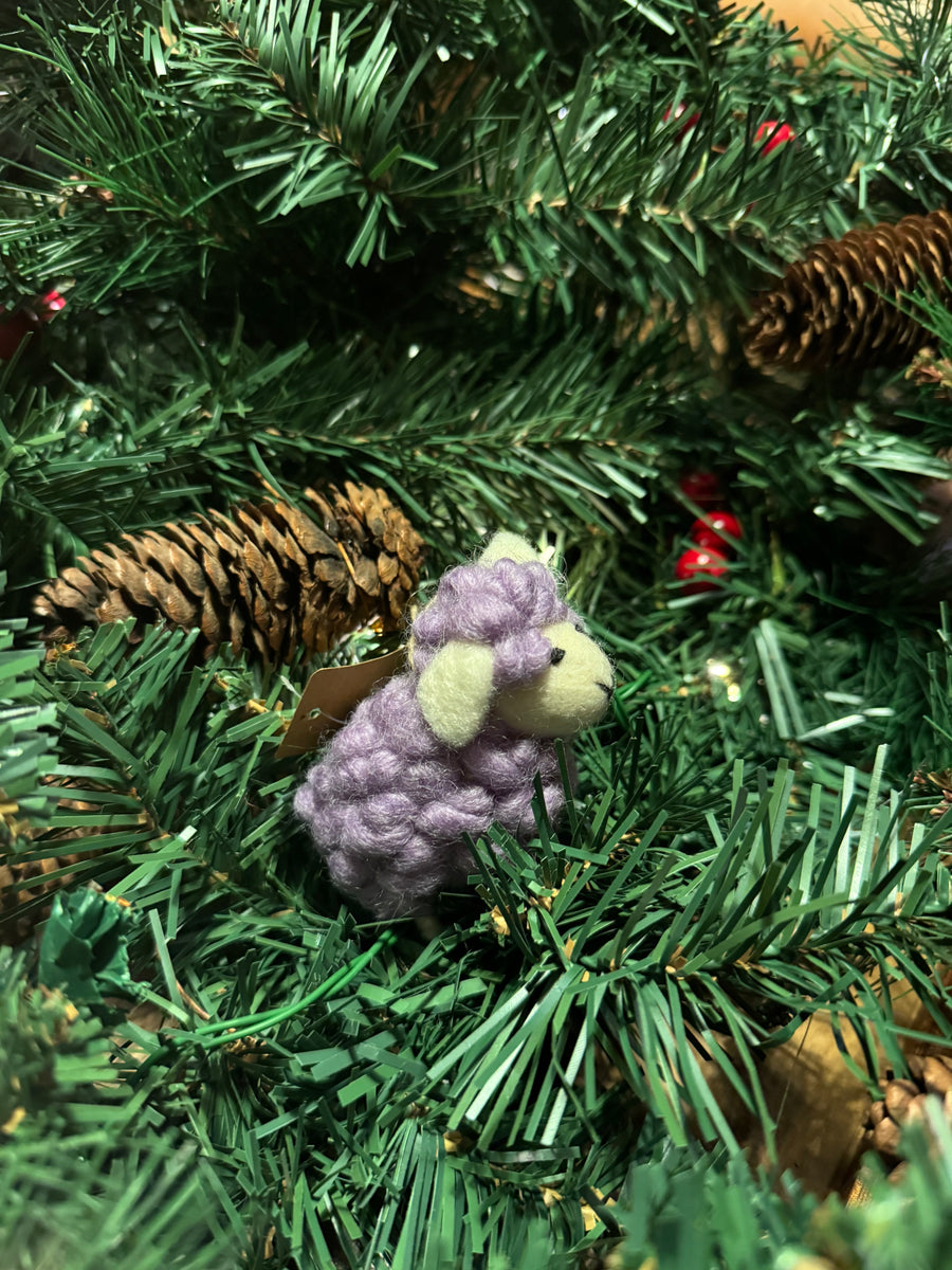 Mini Fluffy Sheep Ornament