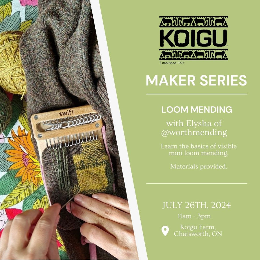 CANCELLED --> MAKER SERIES: Loom Mending - July 26th