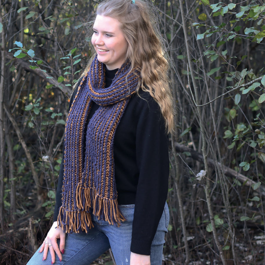 Basic Brioche Scarf