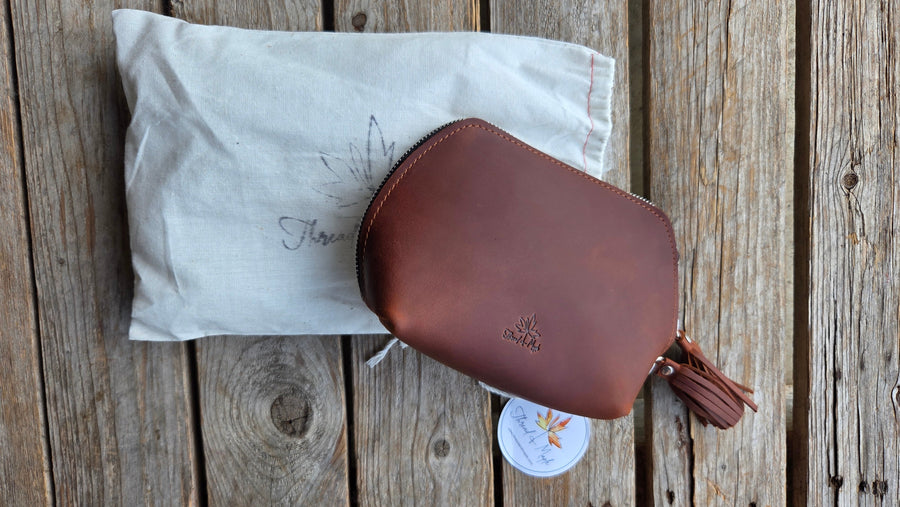 Zippered Thread & Maple Pouch