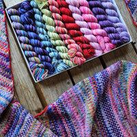 Colour Cocktail Shawl PDF pattern