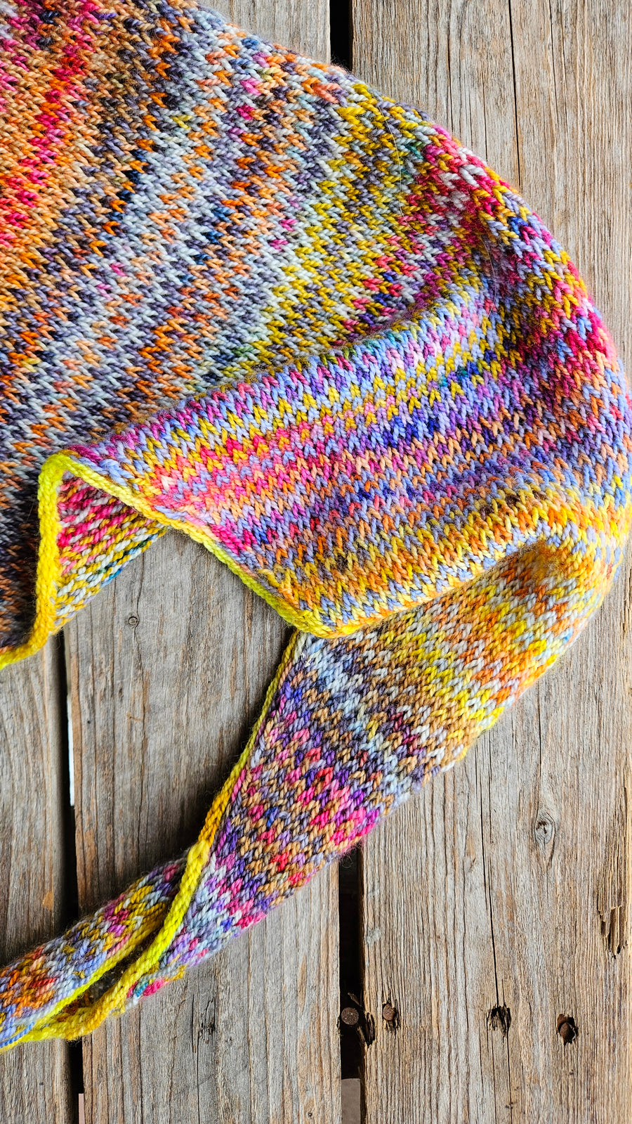 Colour Cocktail Shawl PDF pattern