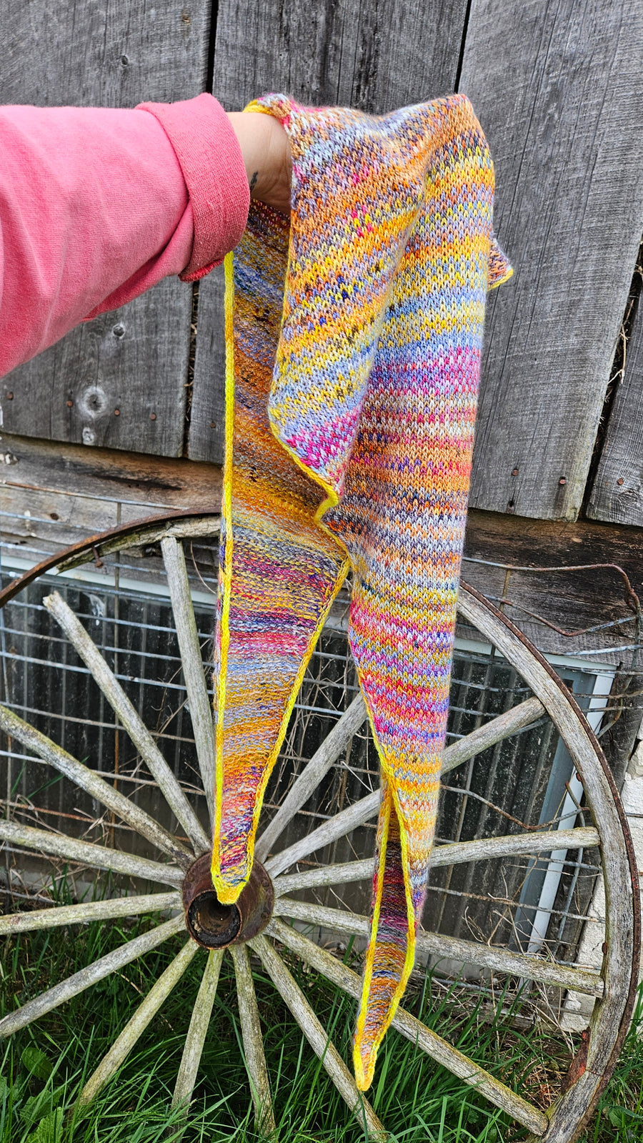 Colour Cocktail Shawl PDF pattern