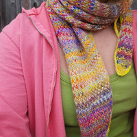 Colour Cocktail Shawl PDF pattern