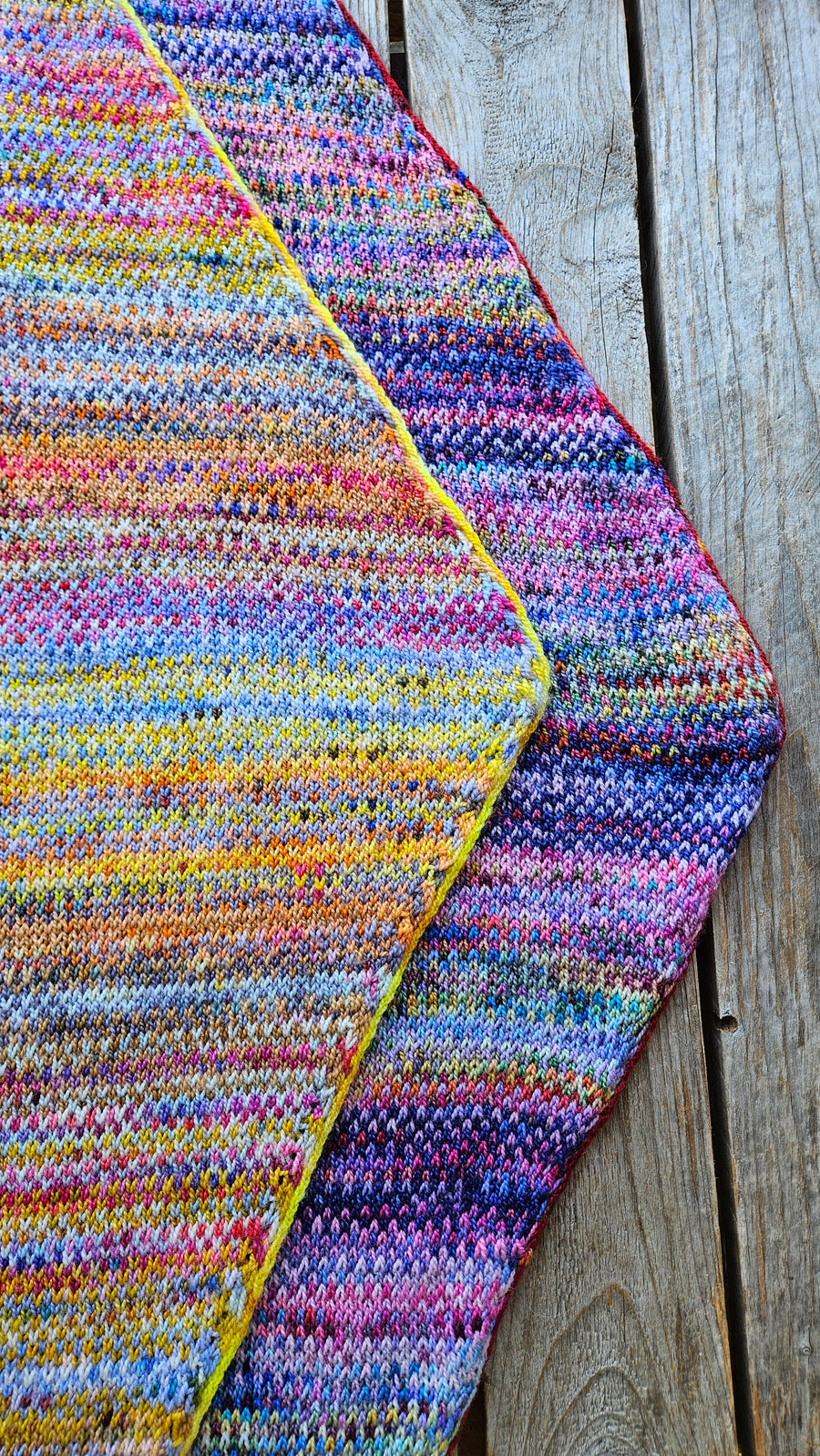 Colour Cocktail Shawl PDF pattern