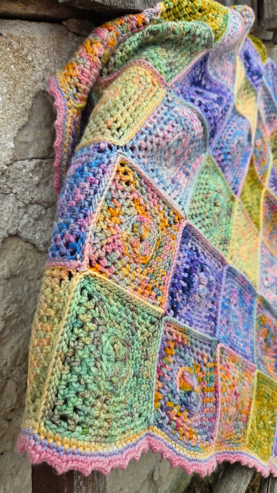 Koigu Square Medallion Blanket pdf pattern (crochet)