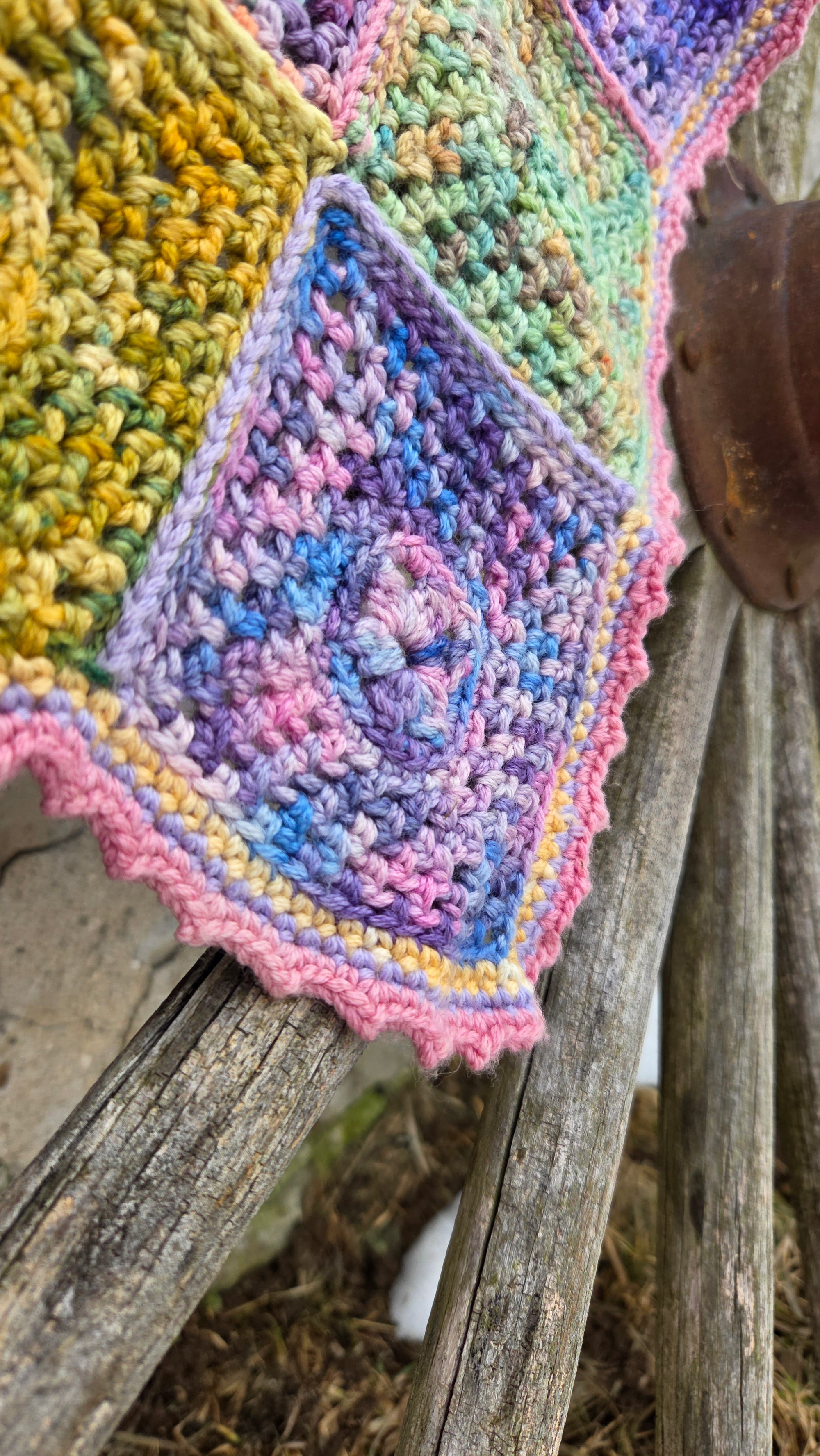 Koigu Square Medallion Blanket pdf pattern (crochet)