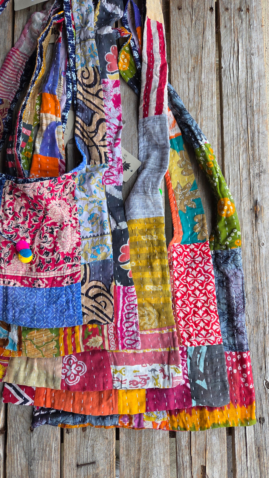 Patchwork Stitched Bags