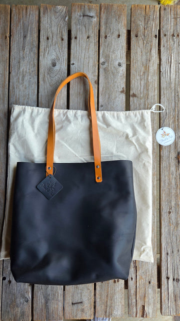 Large Thread & Maple Leather Bag