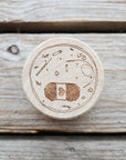 Wooden Stitch Marker Box - 100 ct