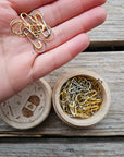 Wooden Stitch Marker Box - 100 ct