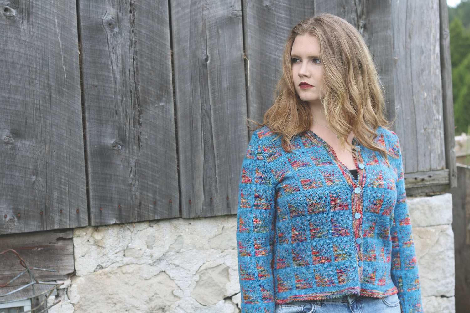 Tetris cardigan - pdf pattern