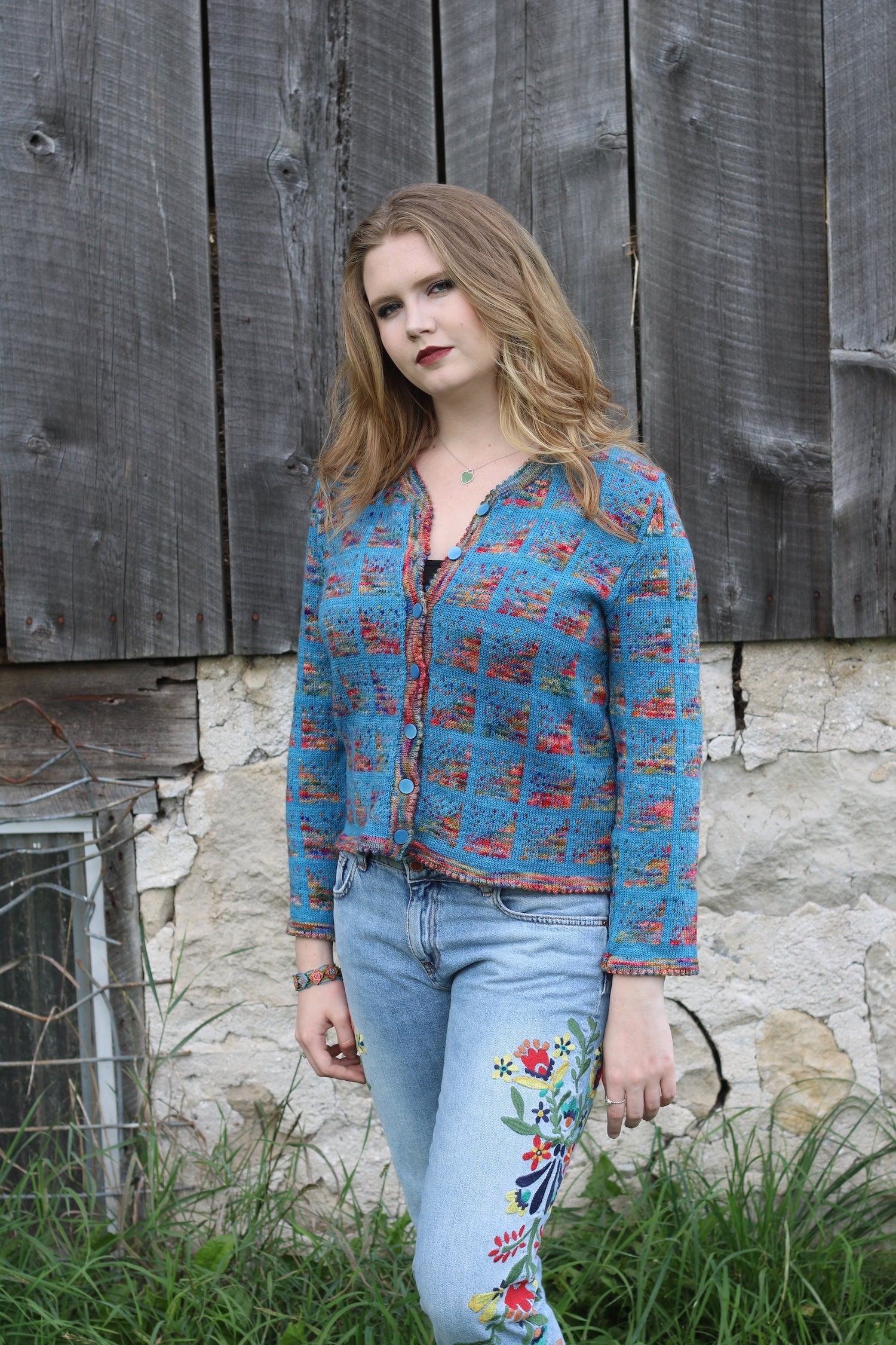 Tetris cardigan - pdf pattern