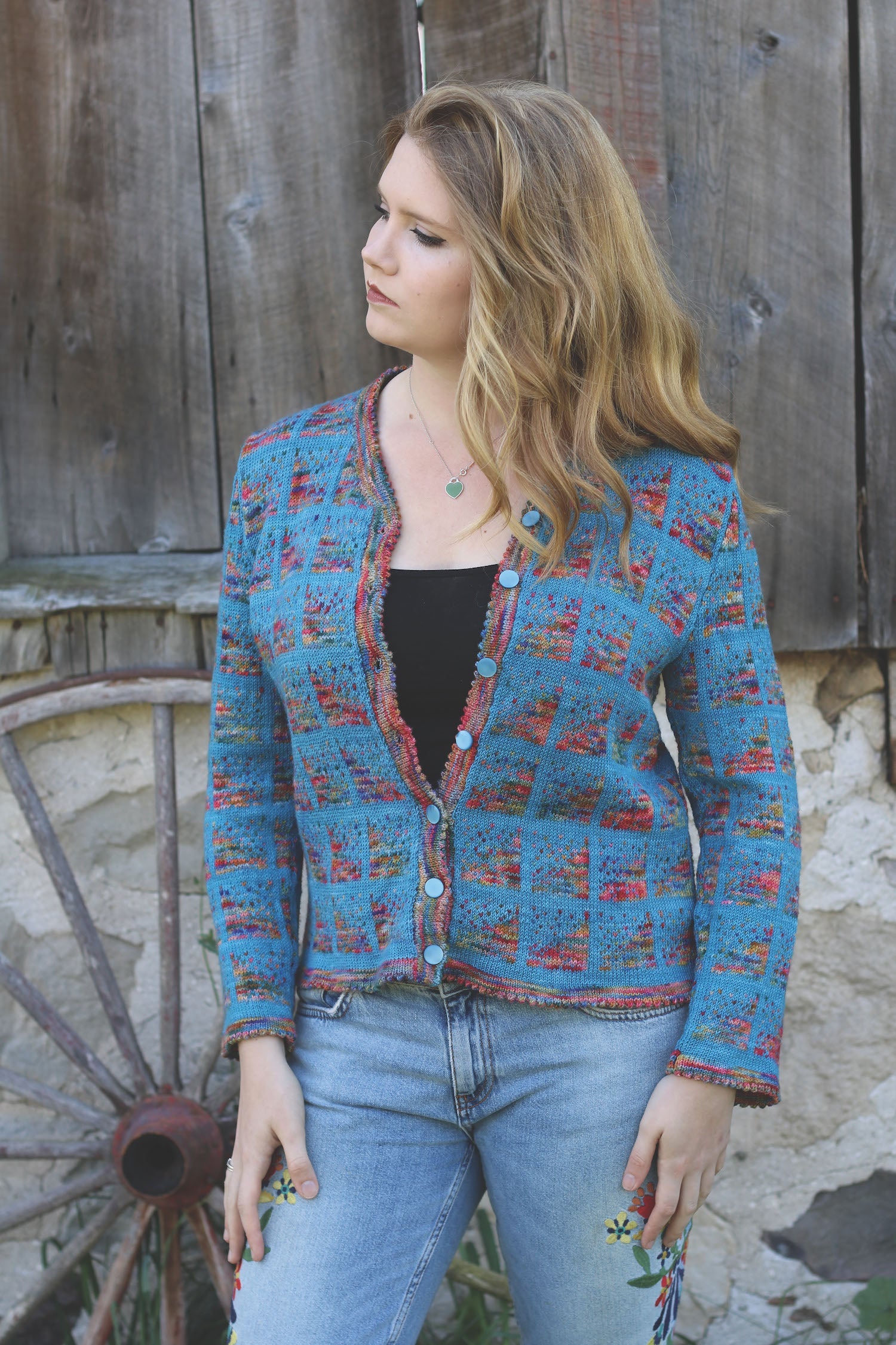 Tetris cardigan - pdf pattern