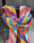 Dragonfly  Corner to Corner Scarf - Crochet download pattern