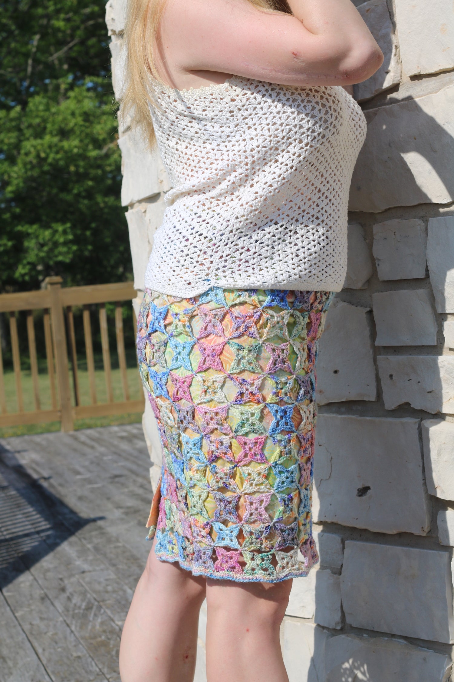 Beach Pencil Skirt By Joanna Clayson (crochet)