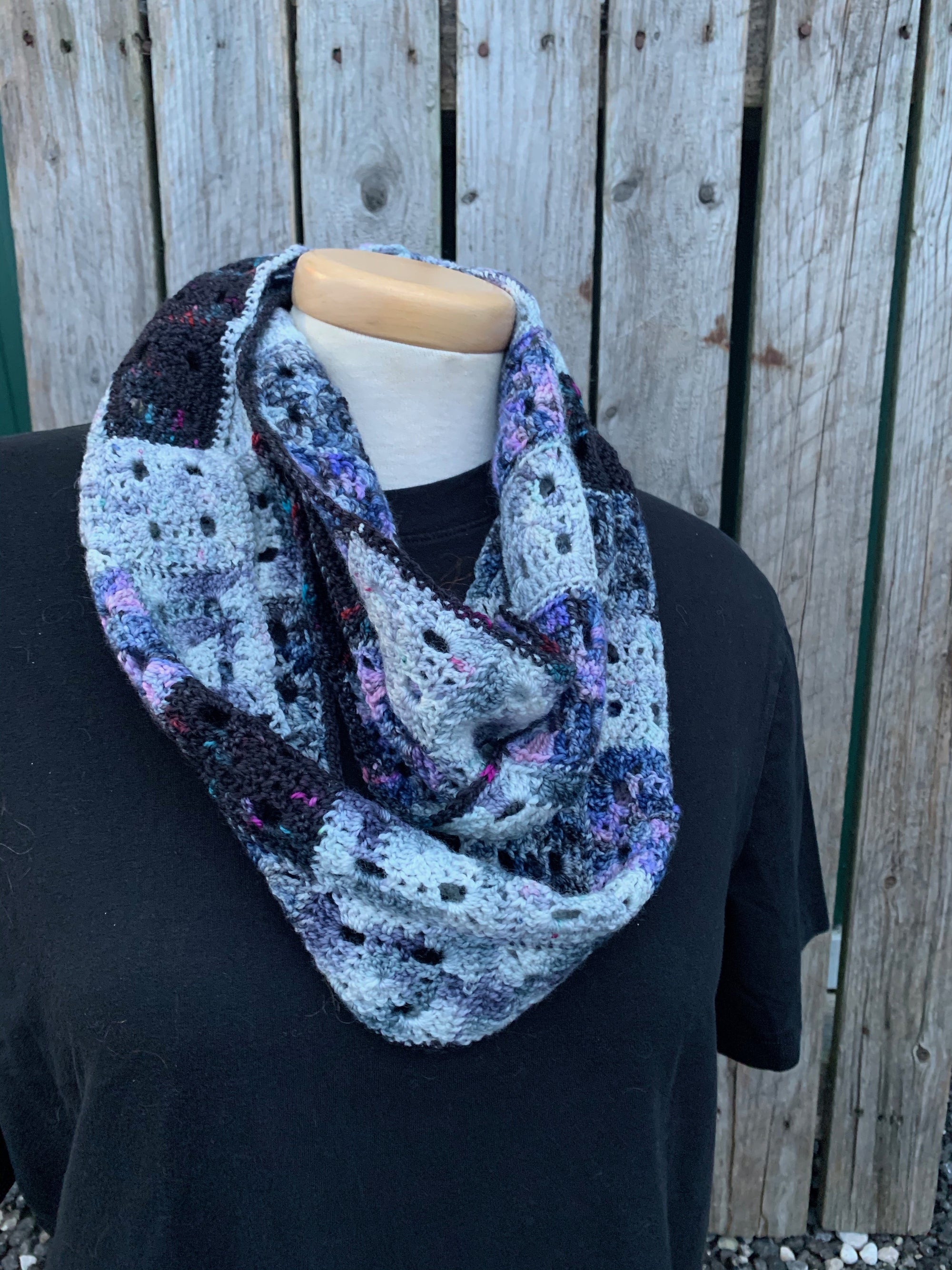 Ice Cube Scarf/Cowl By Joanna Clayson (crochet) - Download