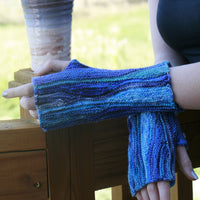 Snow Wave Designed by Angela Mühlpfordt Fingerless Gloves - Download