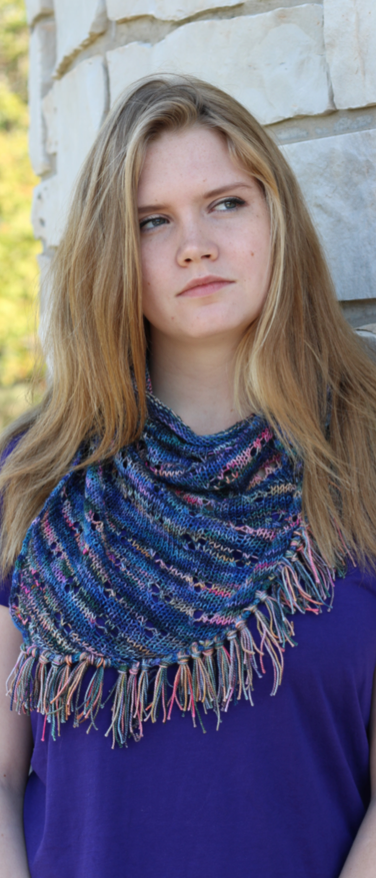Simple Eyelet Scarf