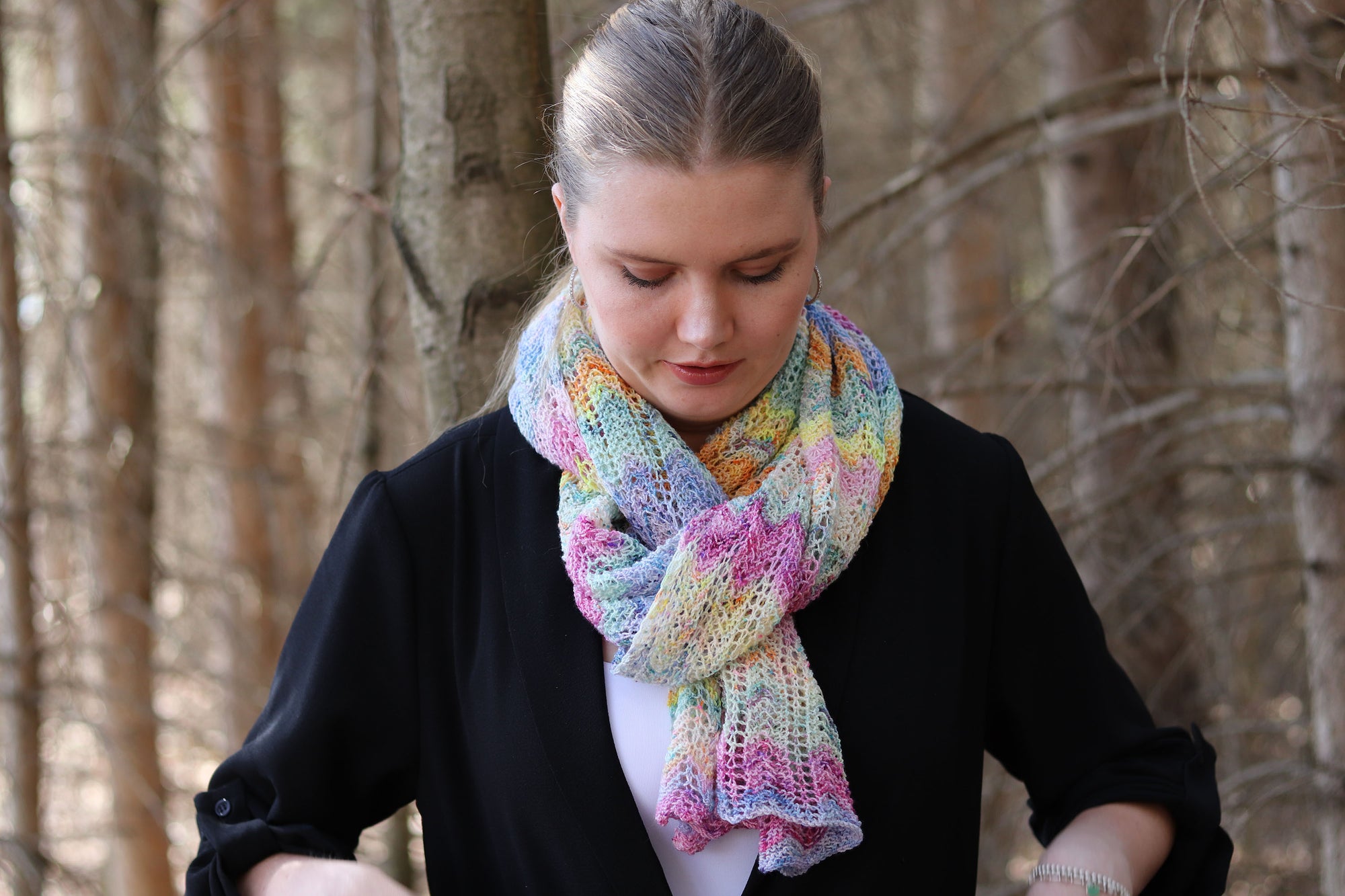 Cottontail Scarf - Lace Merino