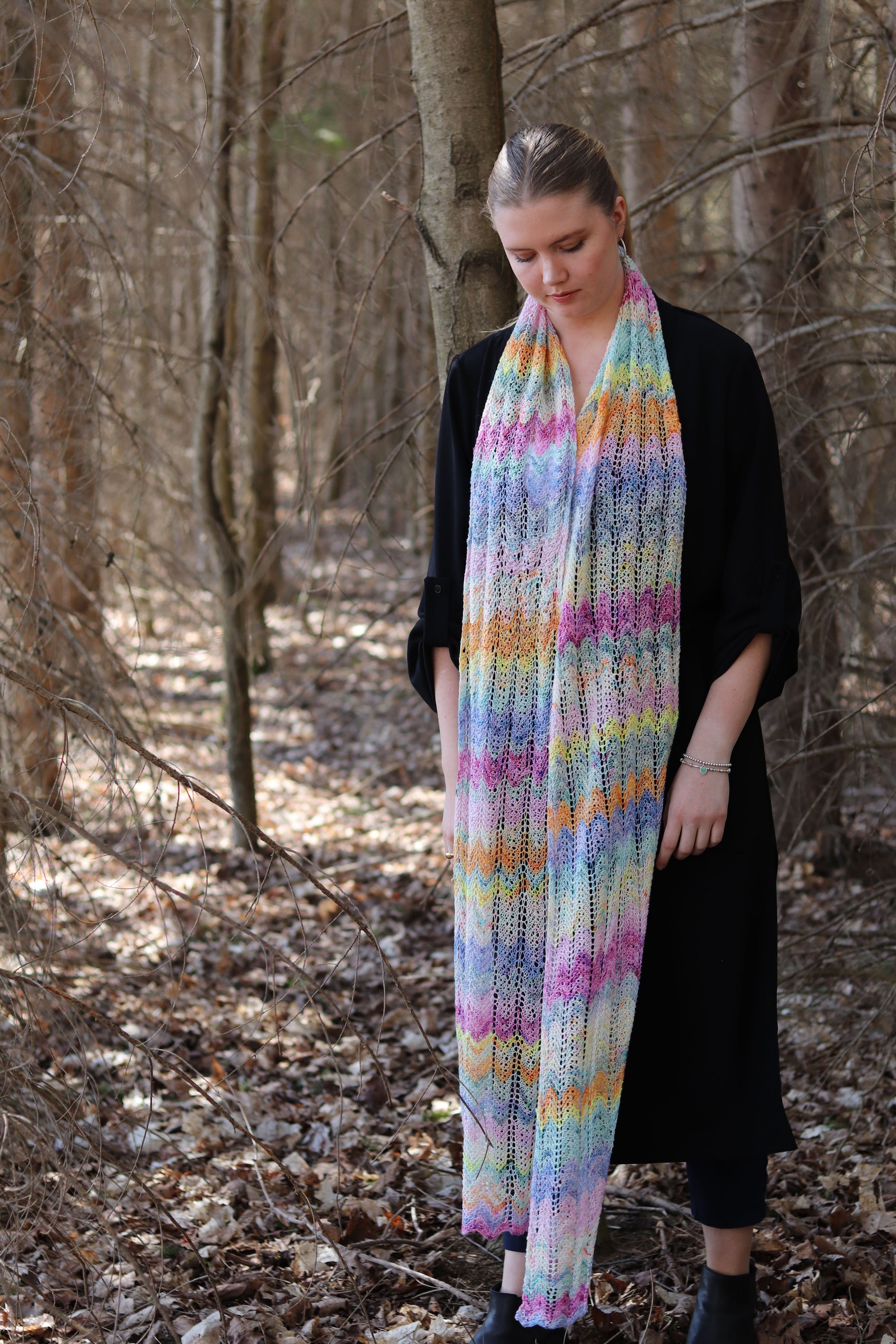 Cottontail Scarf - Lace Merino